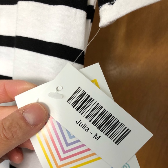 NWT black and white striped Julia - Picture 3 of 4